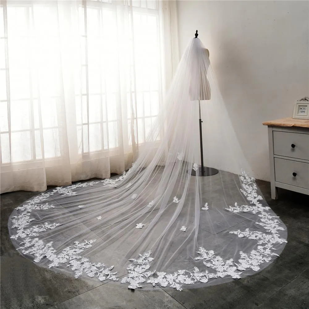 3M Luxurious Bridal Veil With Comb