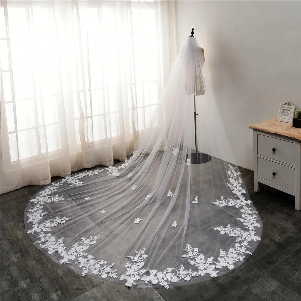 3M Luxurious Bridal Veil With Comb