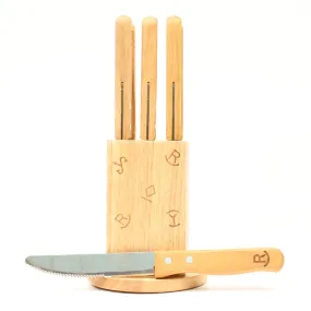 7 Piece Rustic Ranch Knife Set