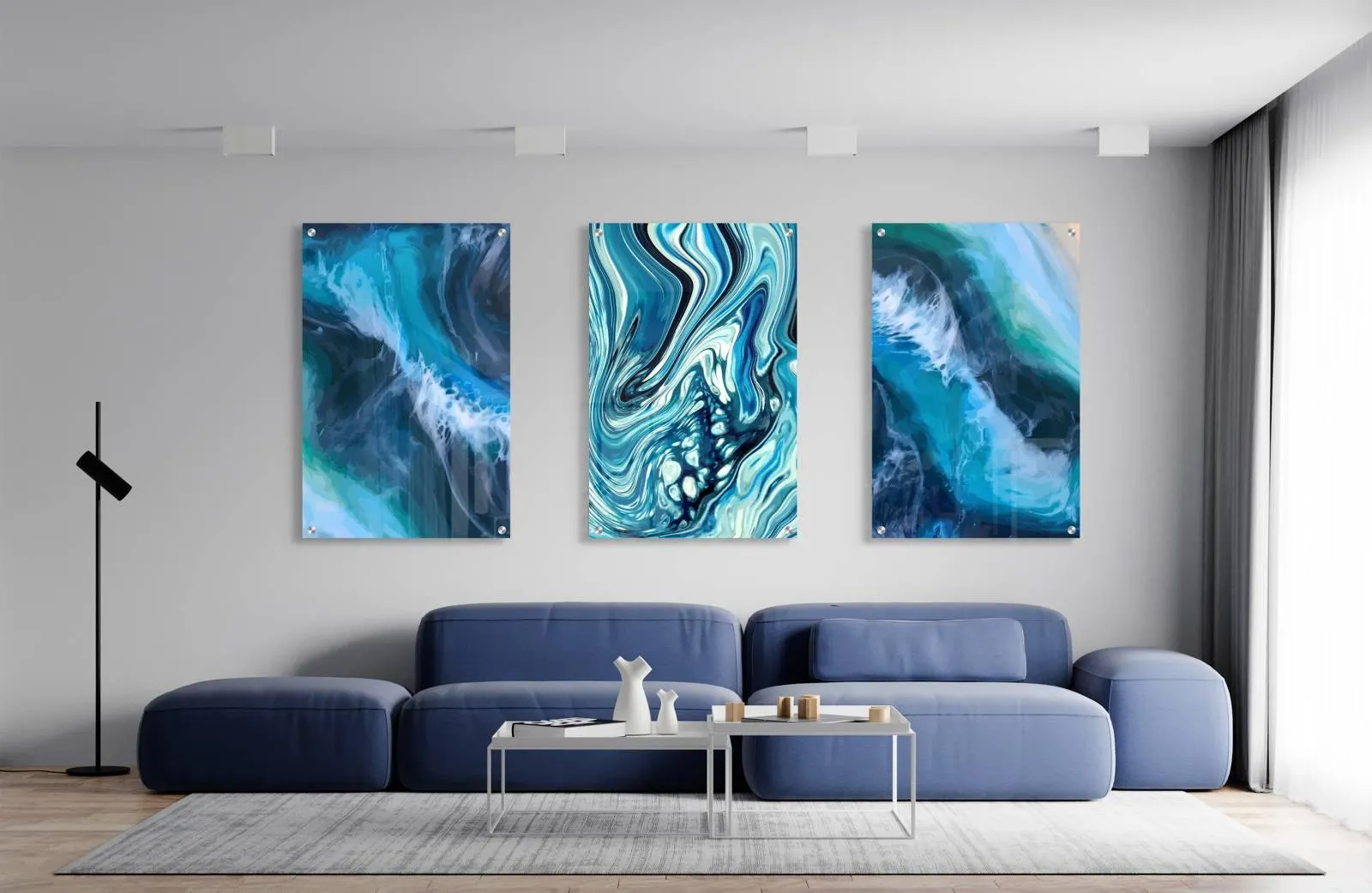 Abstract Landscapes Set of 3 Prints Modern Wall Art Modern Artwork