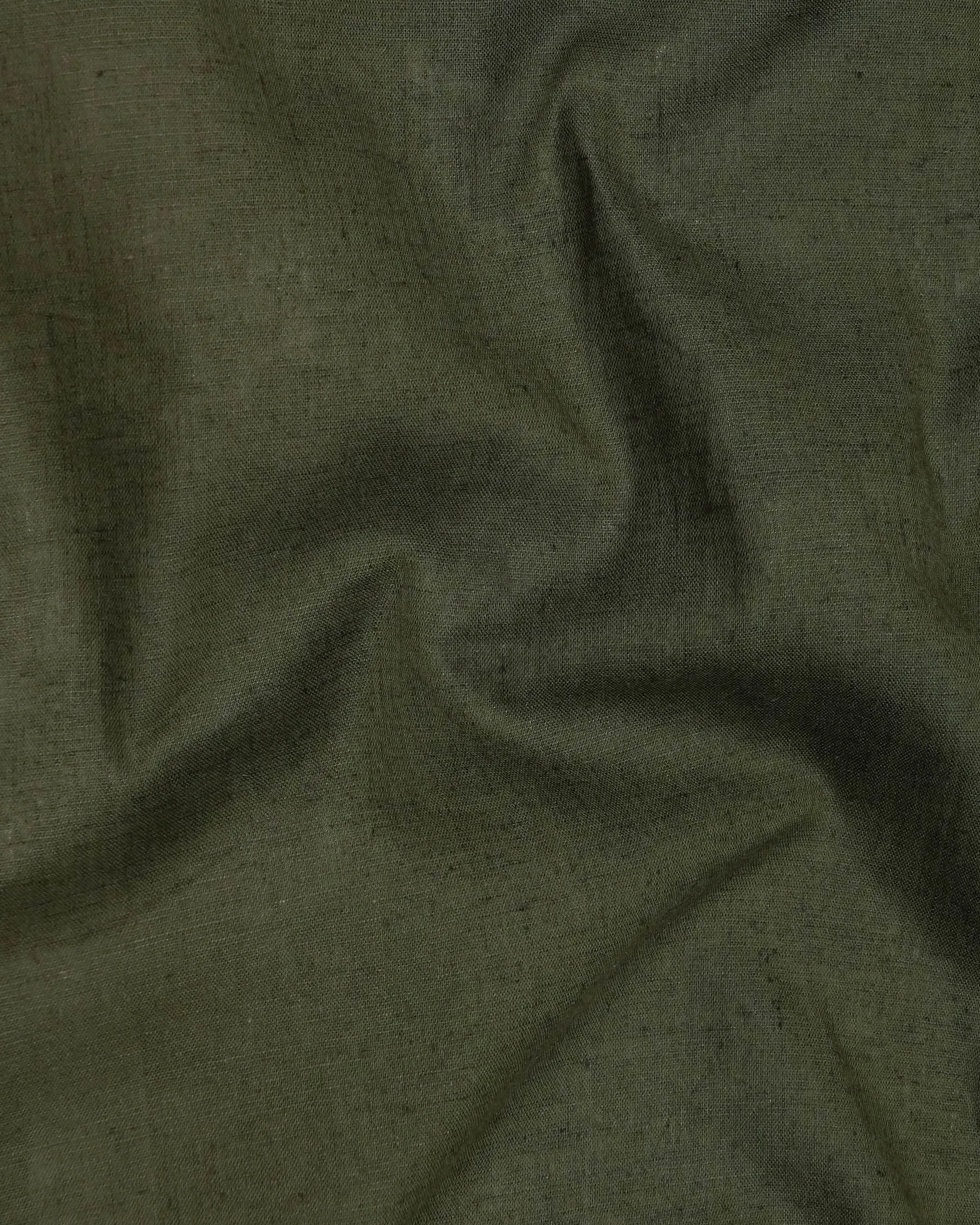 Asparagus Green Luxurious Linen Shirt