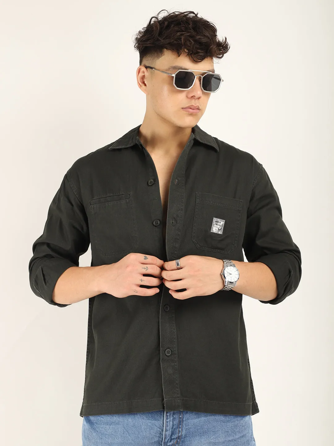 Axton Dark Grey Sulphur Urban Shirt