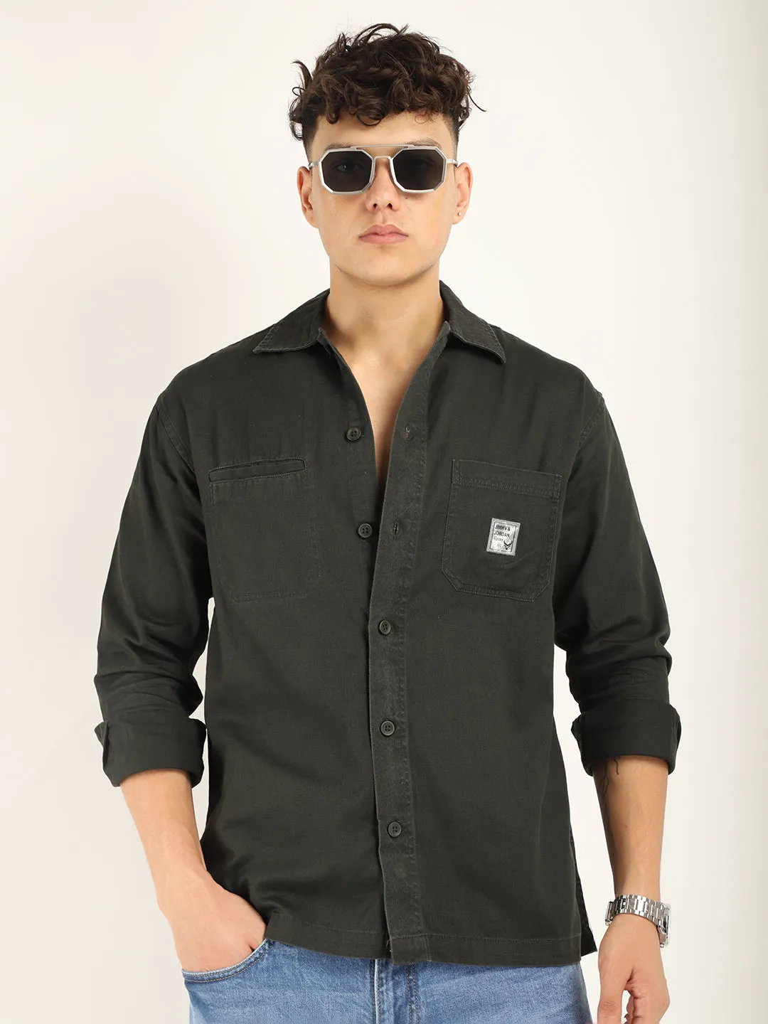 Axton Dark Grey Sulphur Urban Shirt