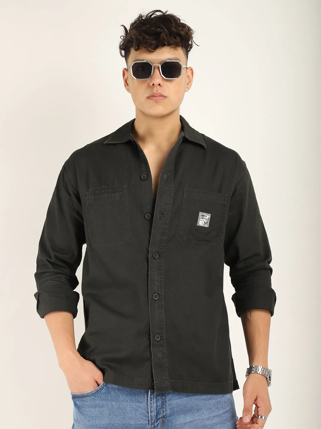 Axton Dark Grey Sulphur Urban Shirt