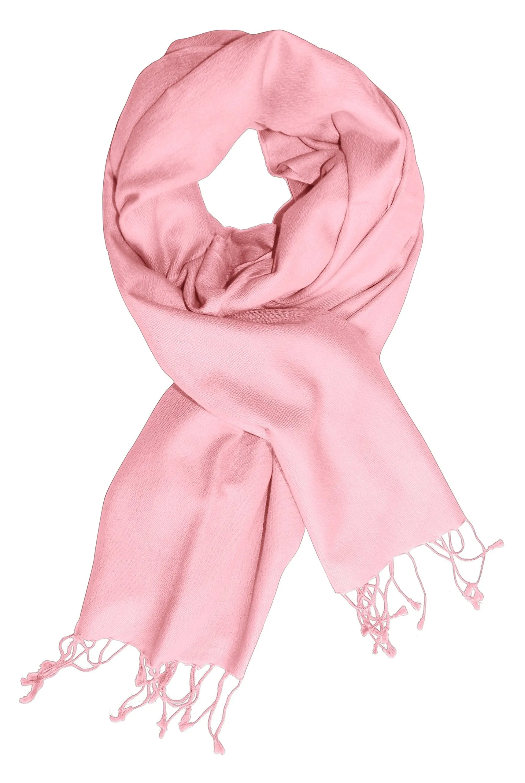 Baby Pink Luxurious Classic Soft Cashmere and Silk Shawl