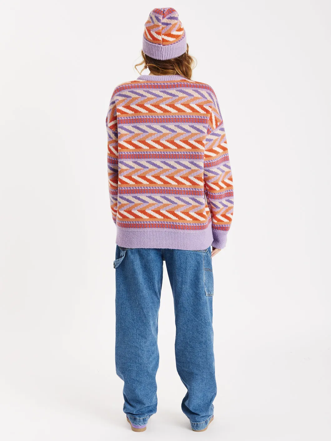 Beaumont Retro Pattern Knitted Jumper