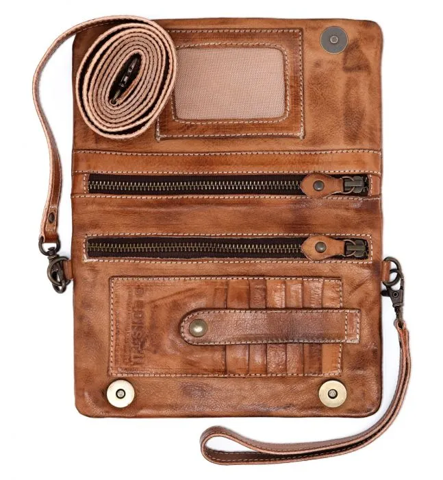 BedStu Cadence Crossbody, Tan Rustic