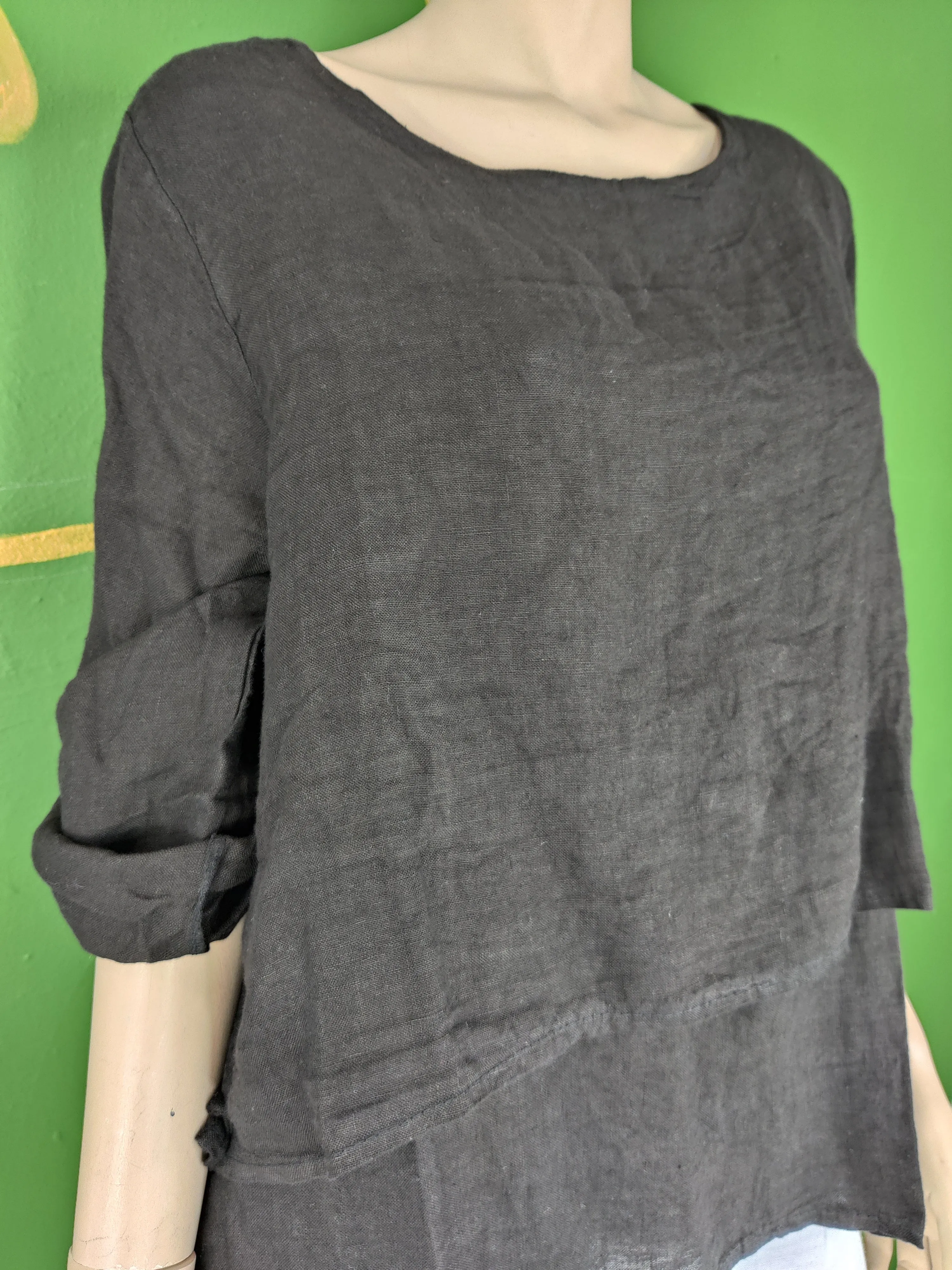 Black Layered Blouse