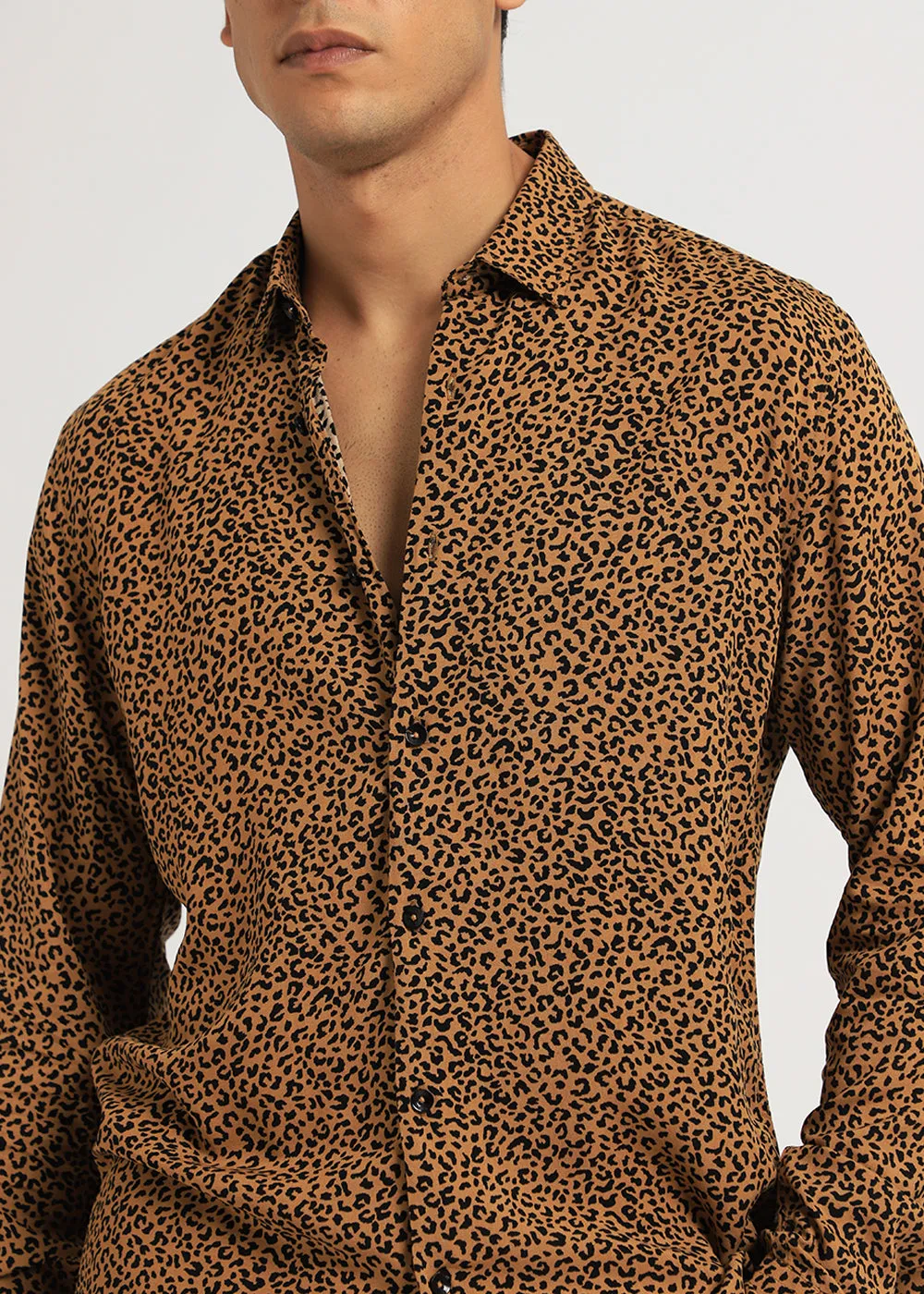 Black Panthera Print Full sleeve shirt