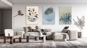 Botanical Pattern Set of 3 Prints Modern Wall Art Modern Artwork