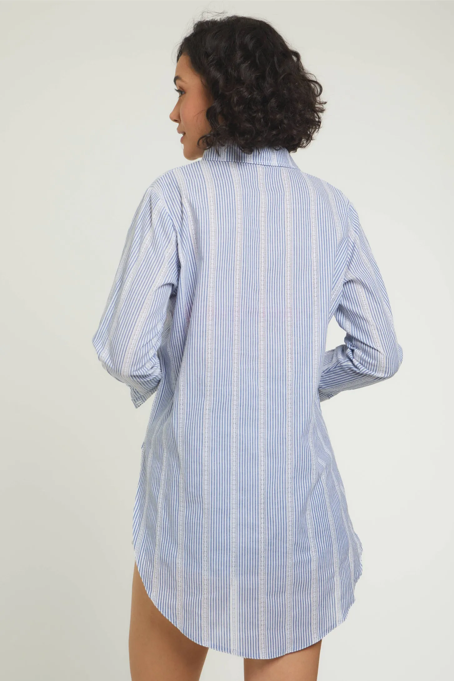 BREEZY COTTON SHIRT - BLUE