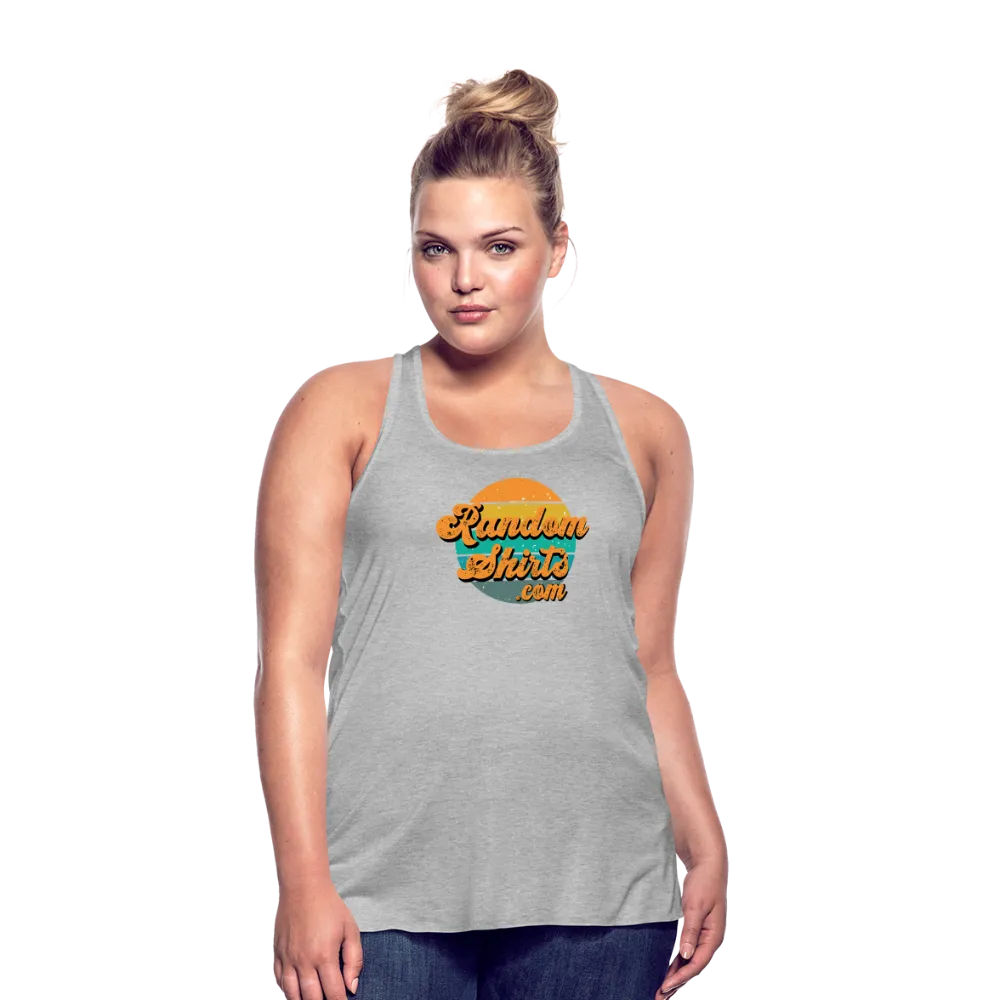 Breezy Elegance: Women's RandomShirts.com Logo Flowy Tank Top