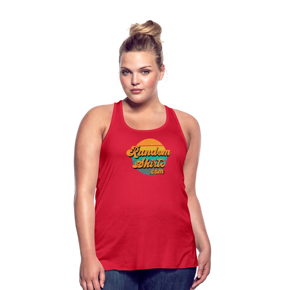 Breezy Elegance: Women's RandomShirts.com Logo Flowy Tank Top