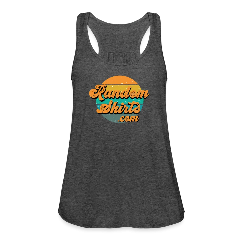 Breezy Elegance: Women's RandomShirts.com Logo Flowy Tank Top