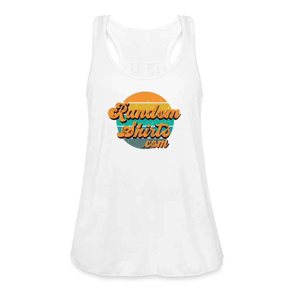 Breezy Elegance: Women's RandomShirts.com Logo Flowy Tank Top