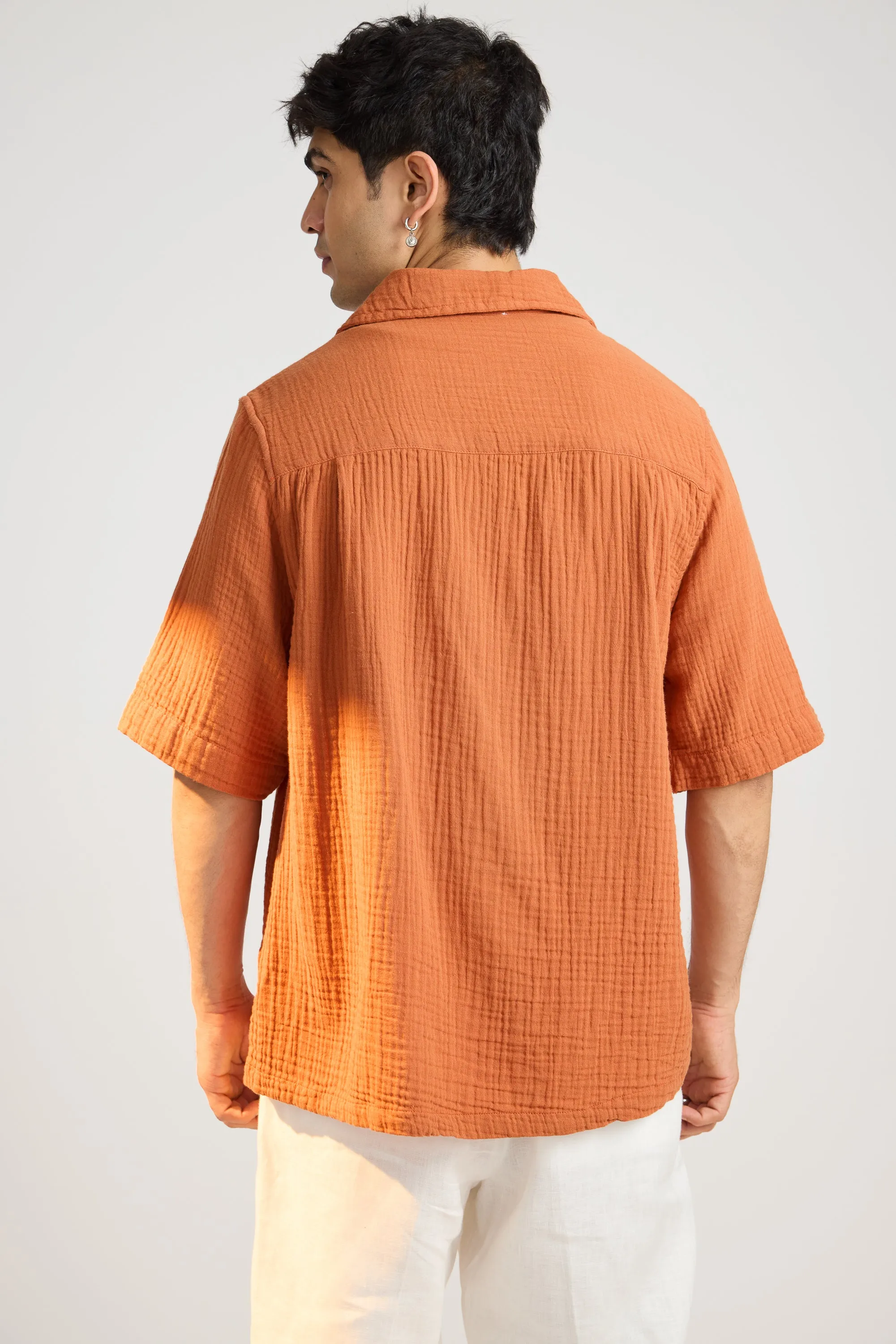 Breezy Relaxed Rust Shirt