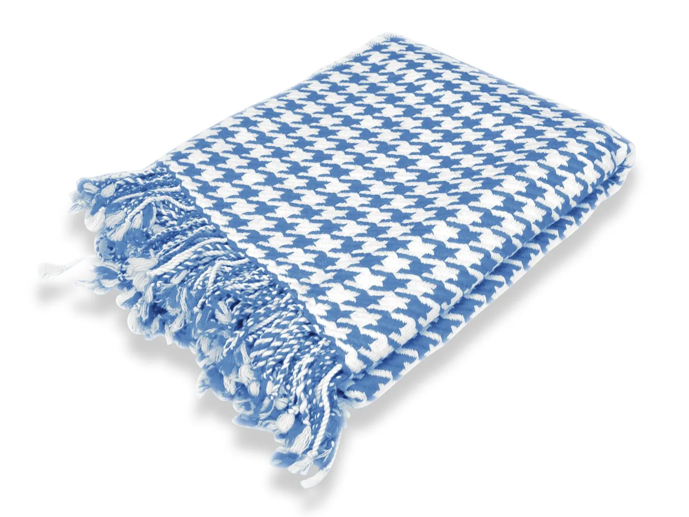 Couture Home Collection Soft and Luxurious Cashmere Wool Houndstooth Throw 50 x 60 in