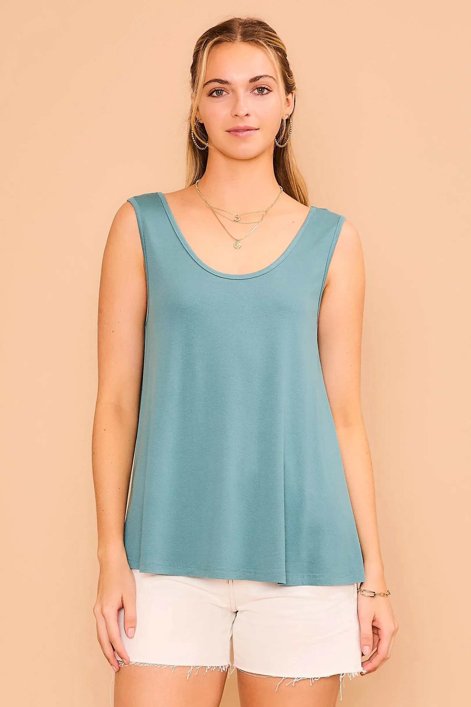 CozyCo Soft and Breezy Sleeveless Top- 2 Colors - PREORDER