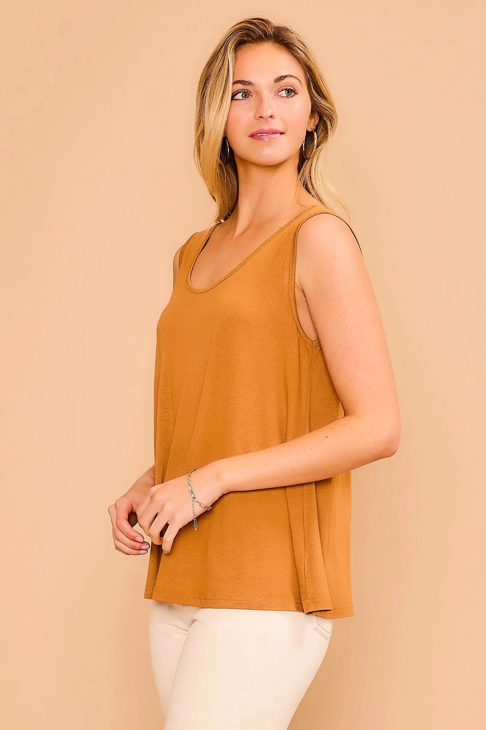 CozyCo Soft and Breezy Sleeveless Top- 2 Colors - PREORDER