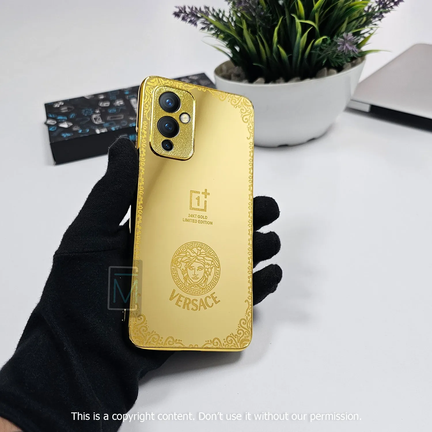 Crafted Gold Luxurious Camera Protective Case - OnePlus