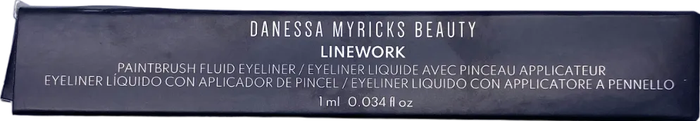 Danessa Myricks Linework - Paintbrush Fluid Eyeliner Onyx 1ml