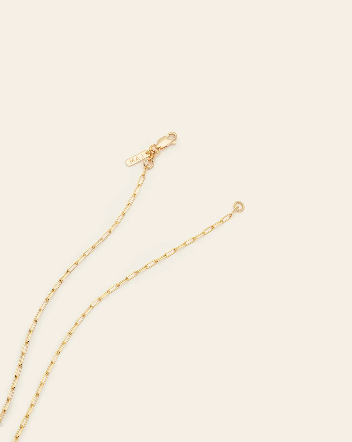 Delicate Carabiner Clasp Necklace - Gold Vermeil