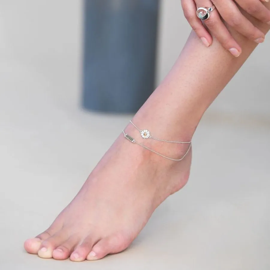 Delicate Dune Bar Anklet