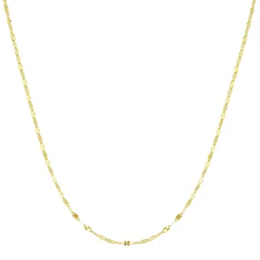 Delicate Flat Starburst Chain Necklace, 14k