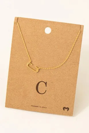 Delicate Gold Initial Necklace