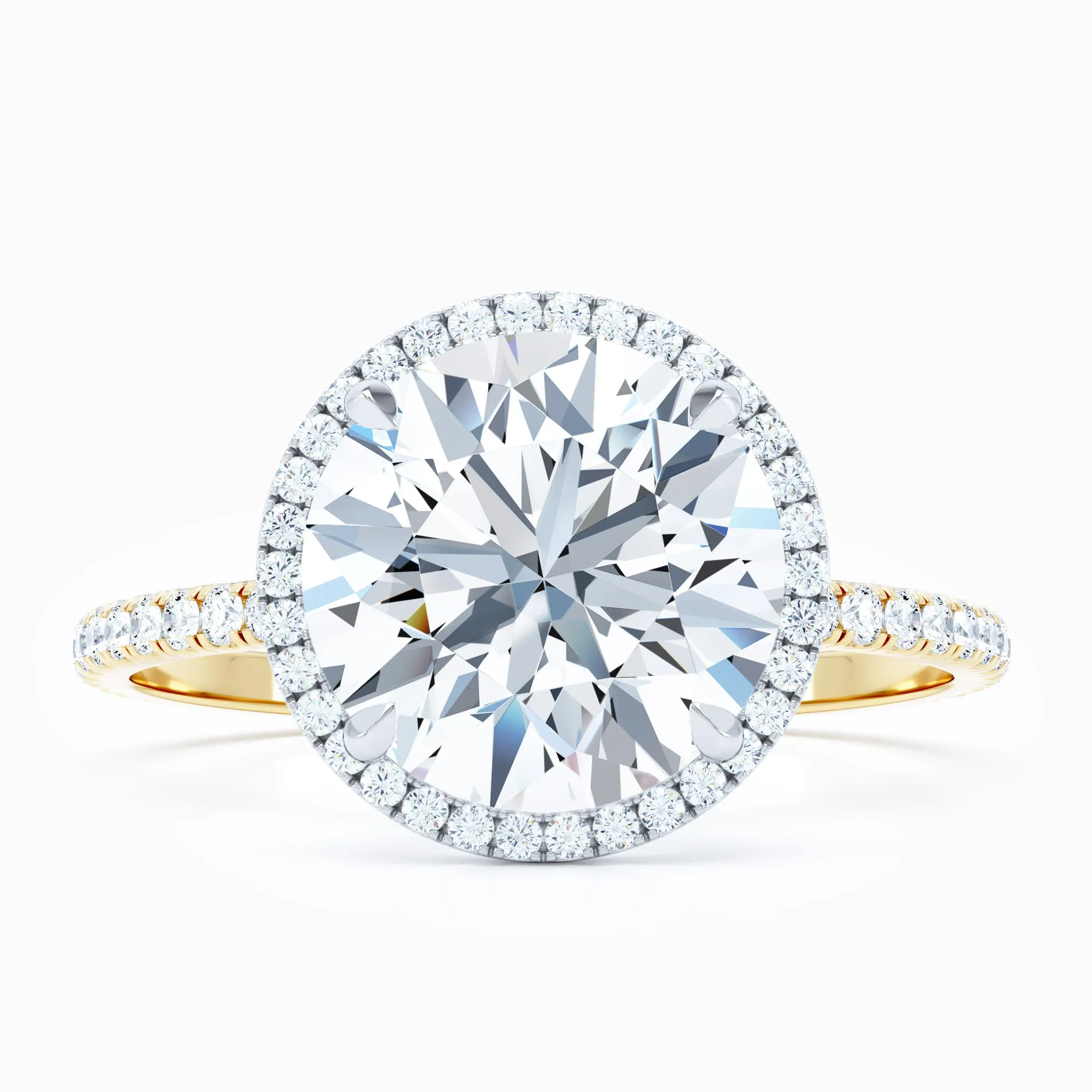 Delicate Halo - Round Engagement Ring