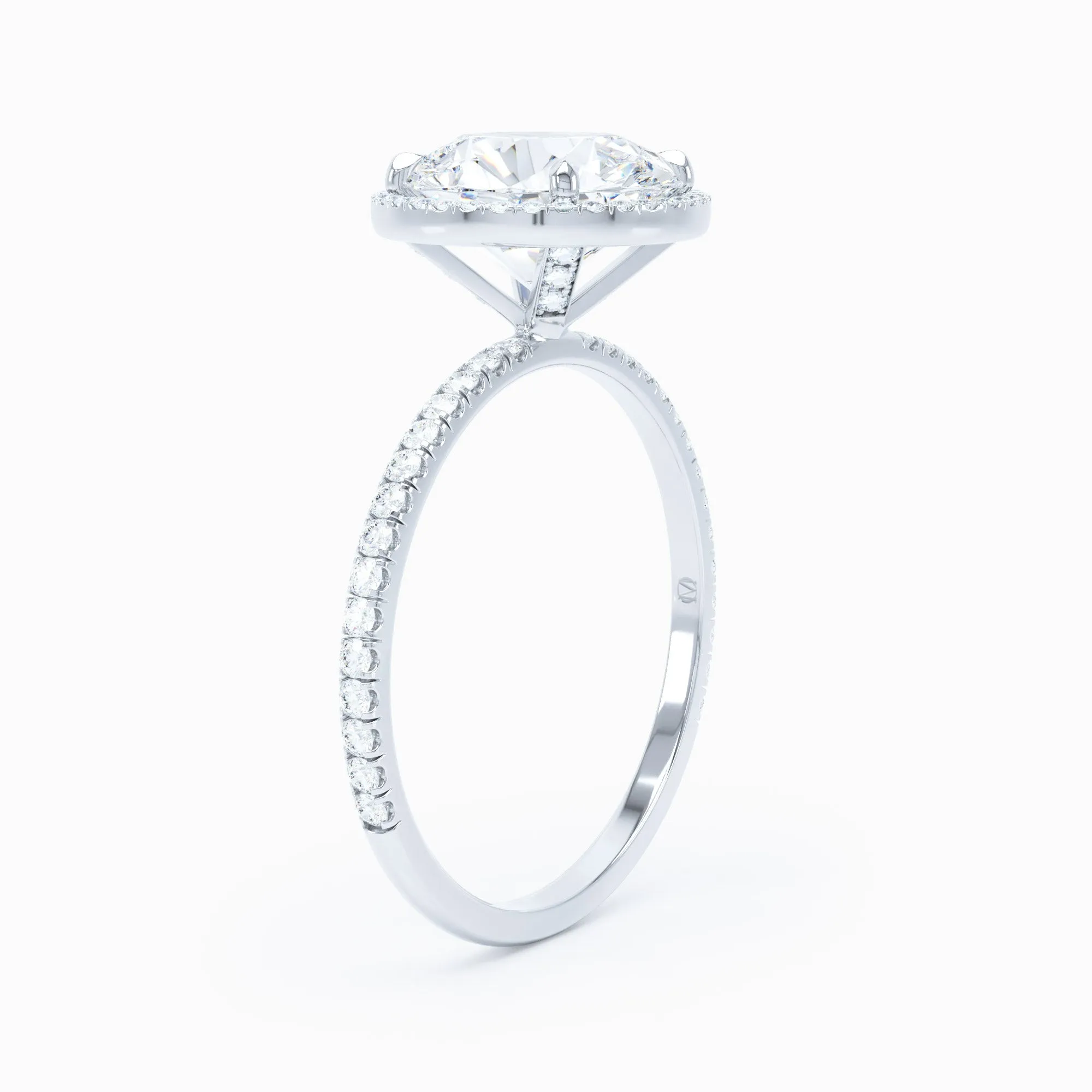 Delicate Halo - Round Engagement Ring