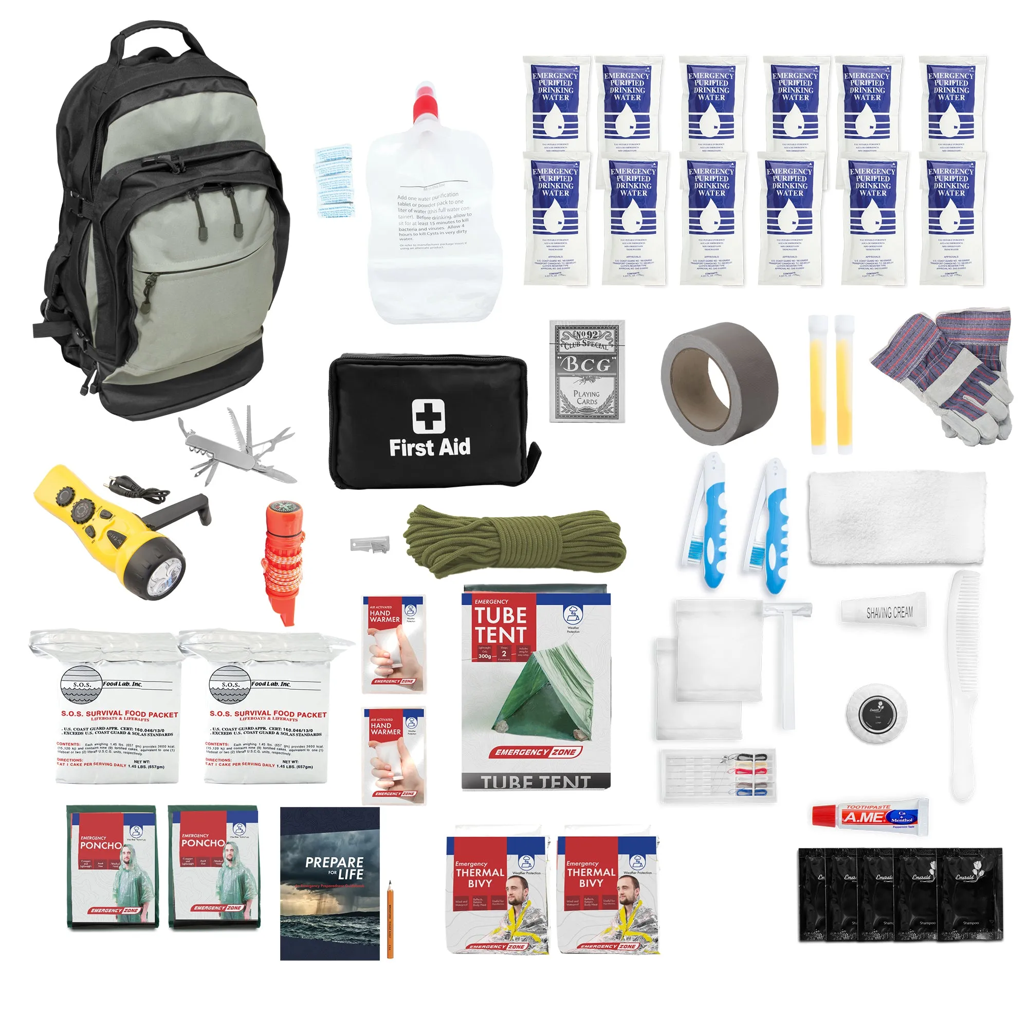 Deluxe Urban Survival Kit - Tactical Backpack