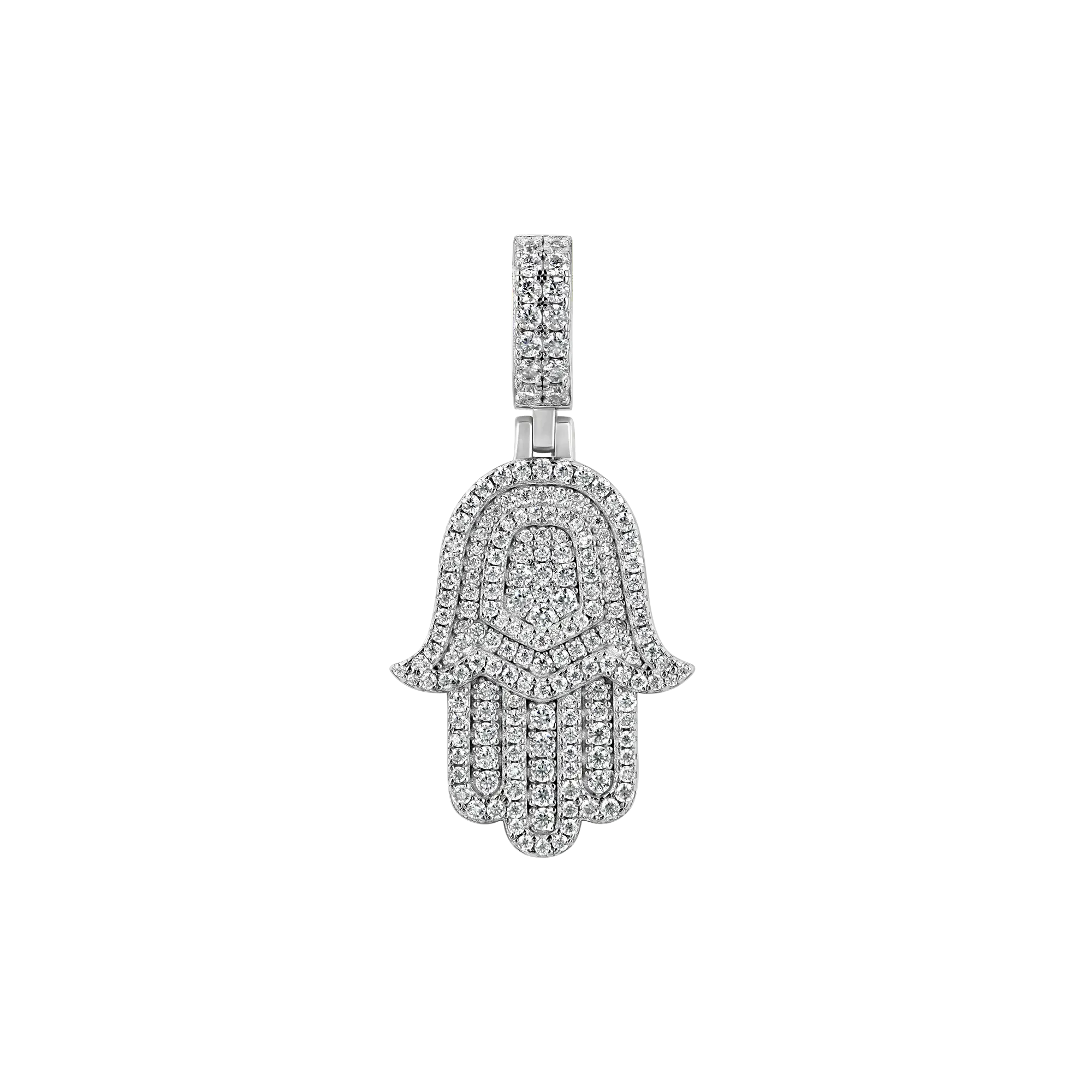 Double-Layered Hamsa Pendant