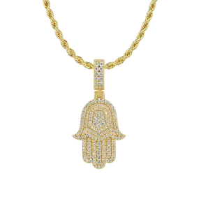 Double-Layered Hamsa Pendant