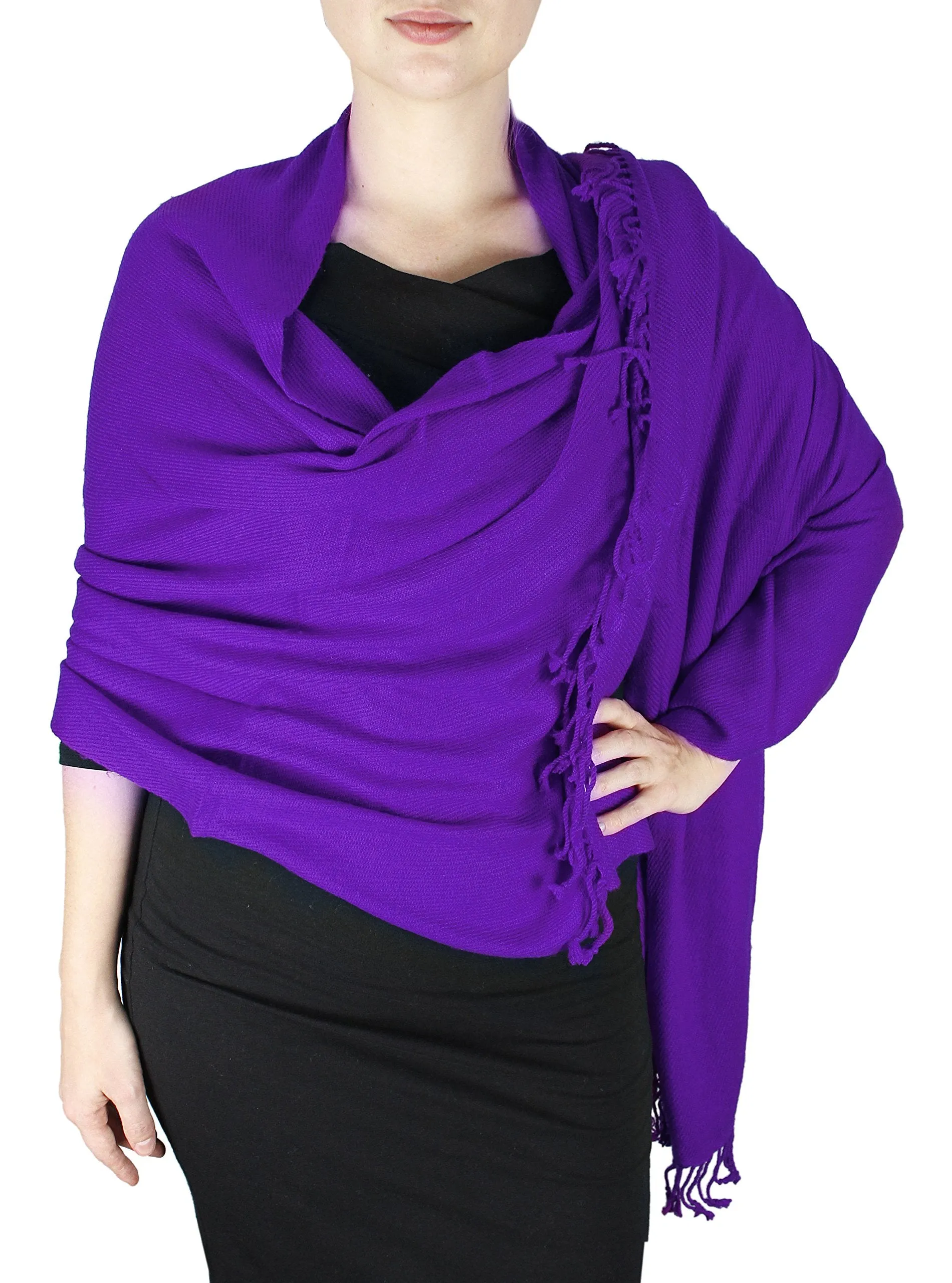 Elegant Soft Luxurious Pashmina Cashmere Wrap shawl stole From Peach Couture