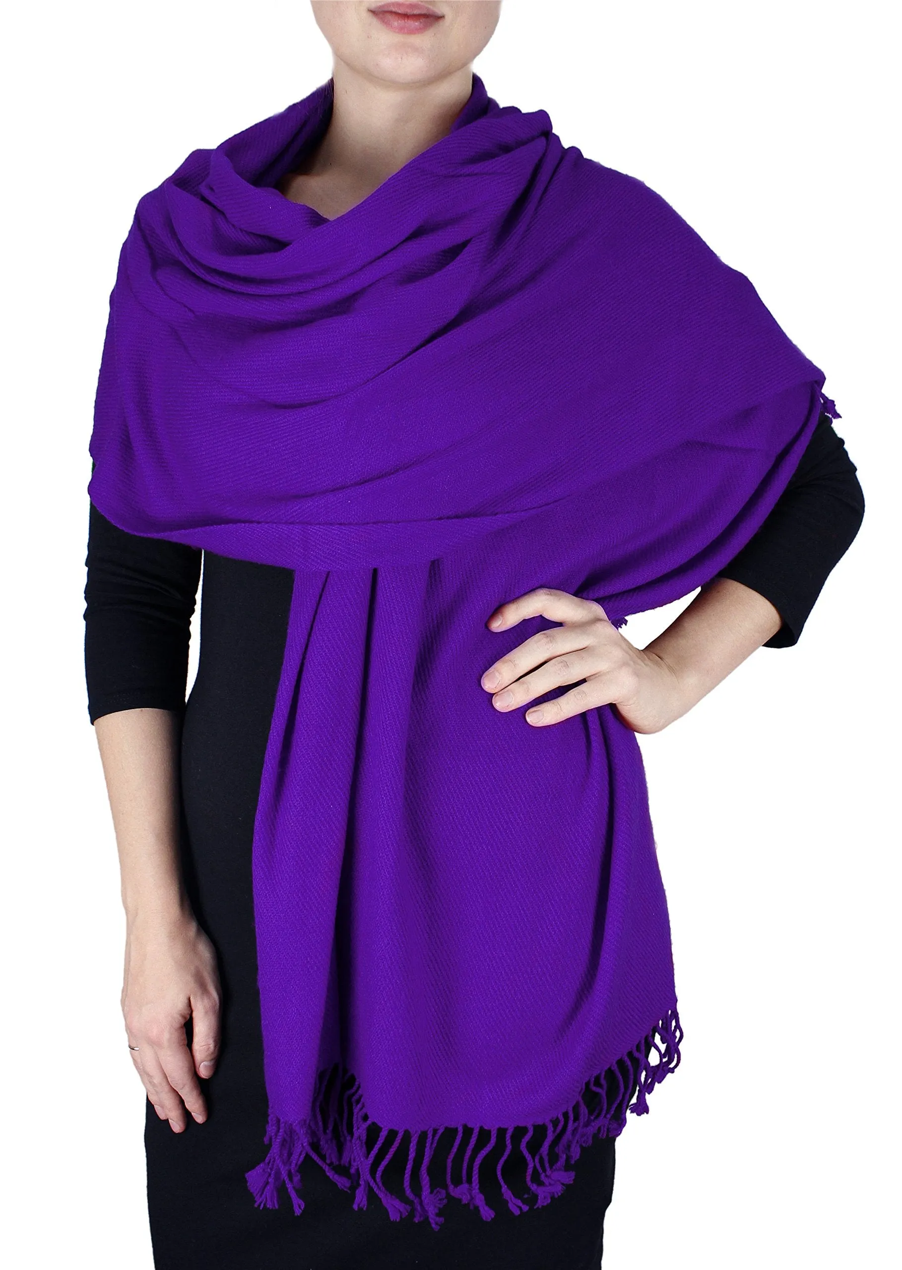 Elegant Soft Luxurious Pashmina Cashmere Wrap shawl stole From Peach Couture