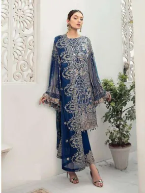 Fox Goregette Heavy Embroidery Luxurious Partywear Suit