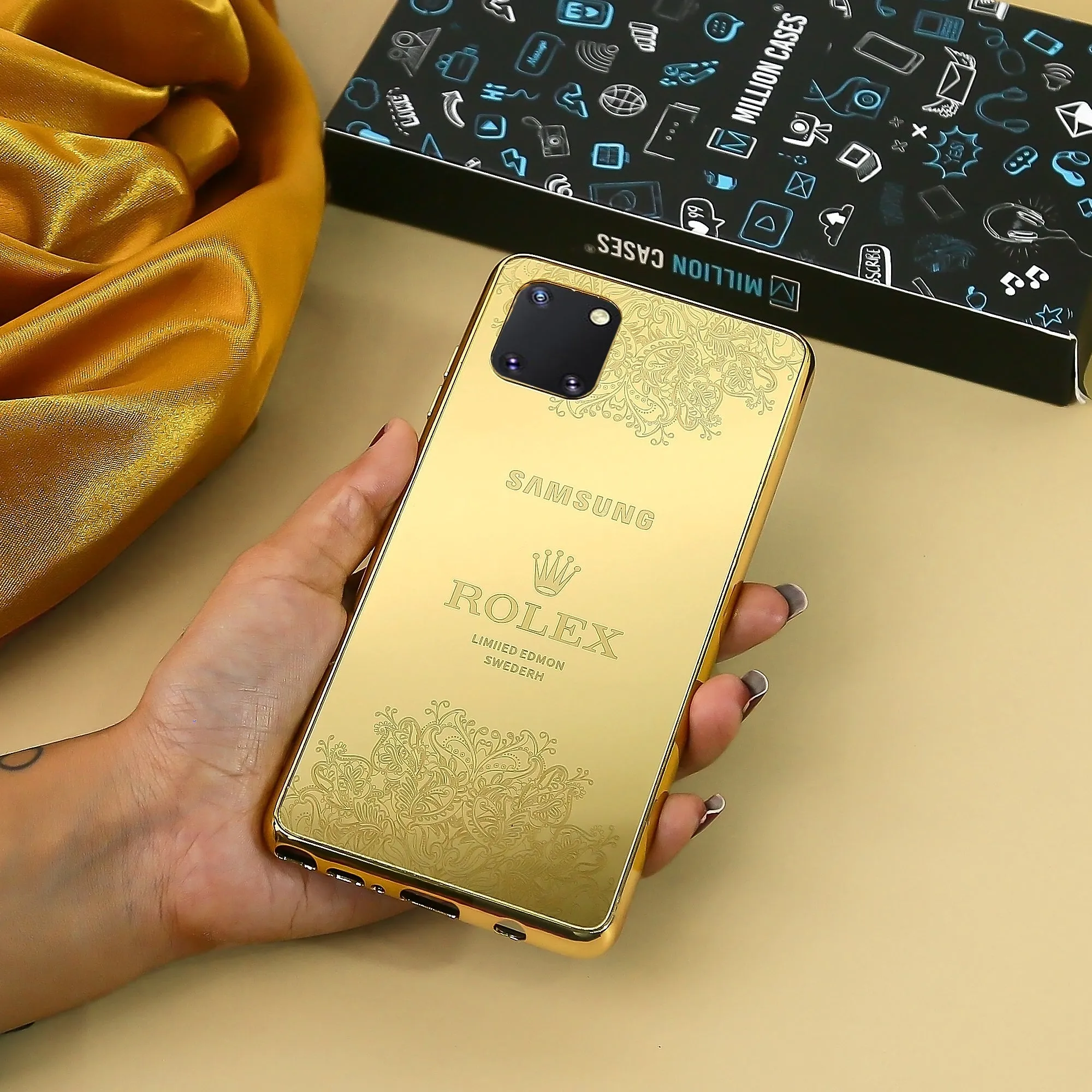 Galaxy Note Series Crafted Gold Luxurious Camera Protective Case