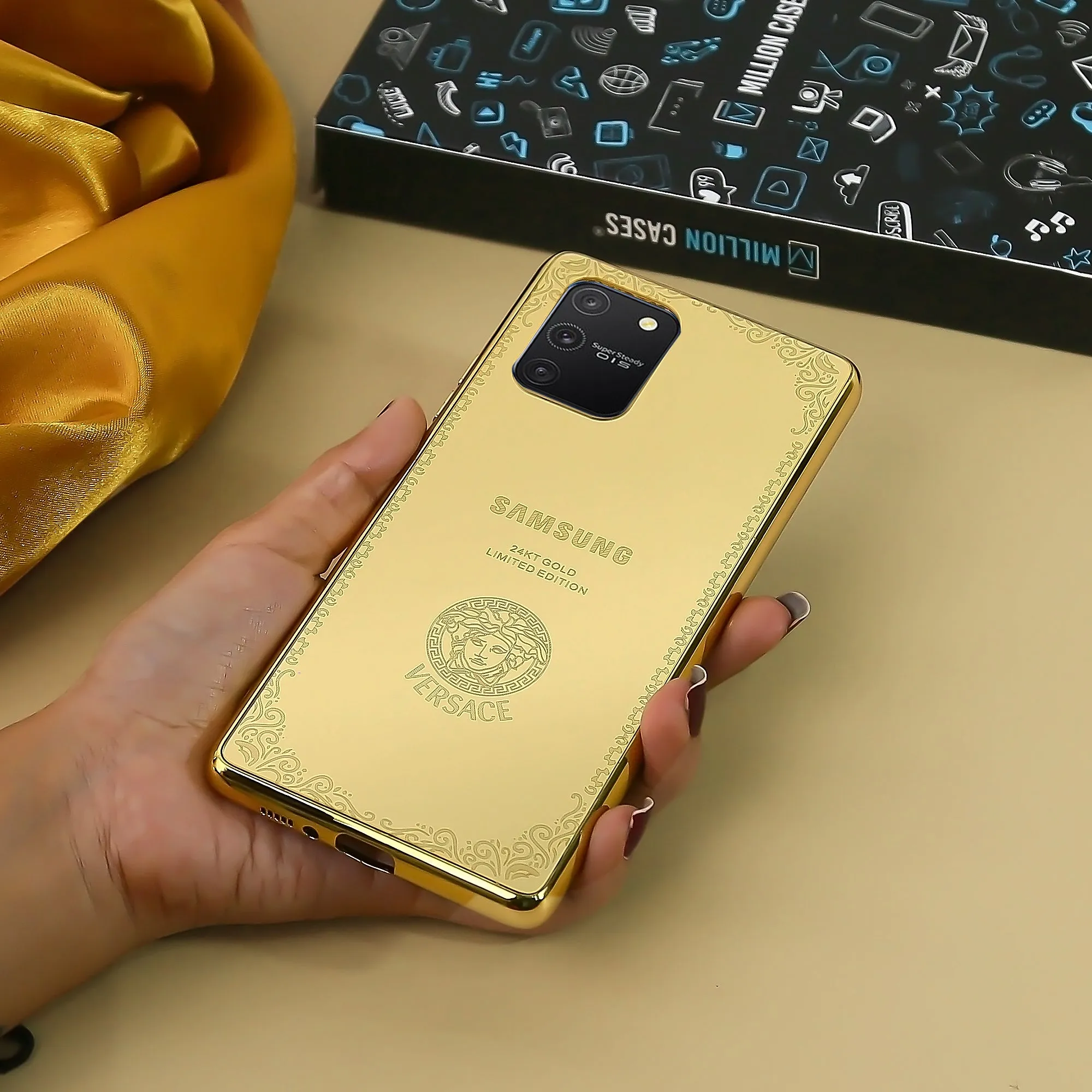 Galaxy Note Series Crafted Gold Luxurious Camera Protective Case