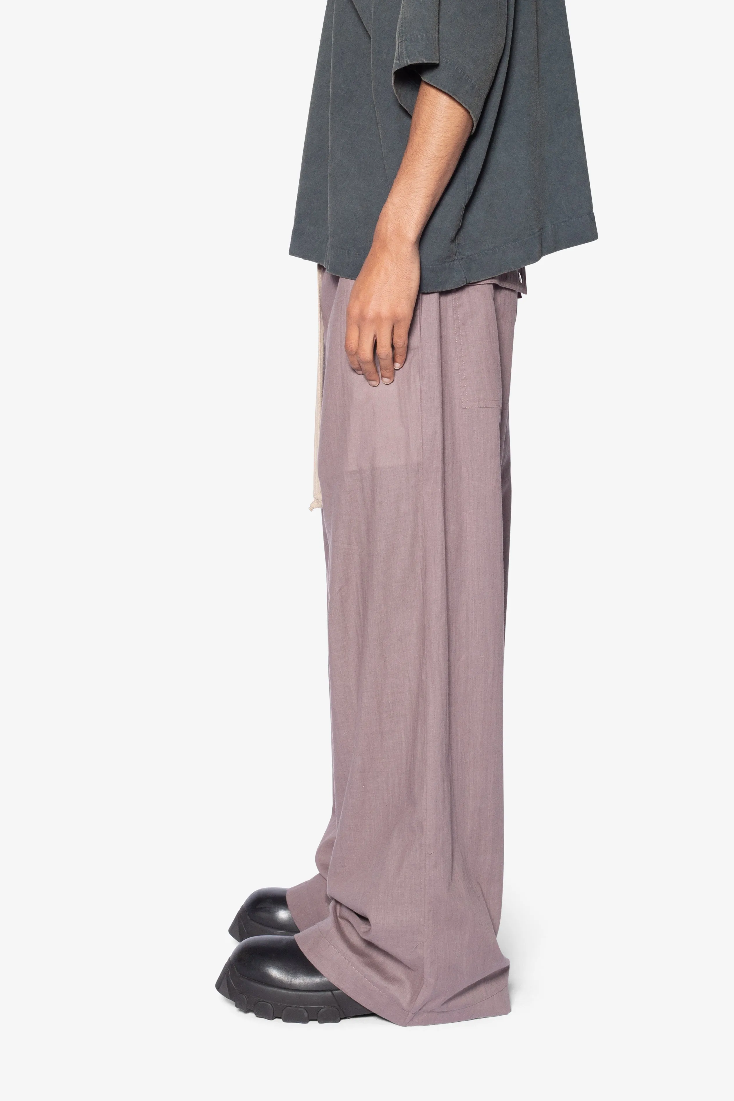 Gauze Layered Rave Pants - Mauve