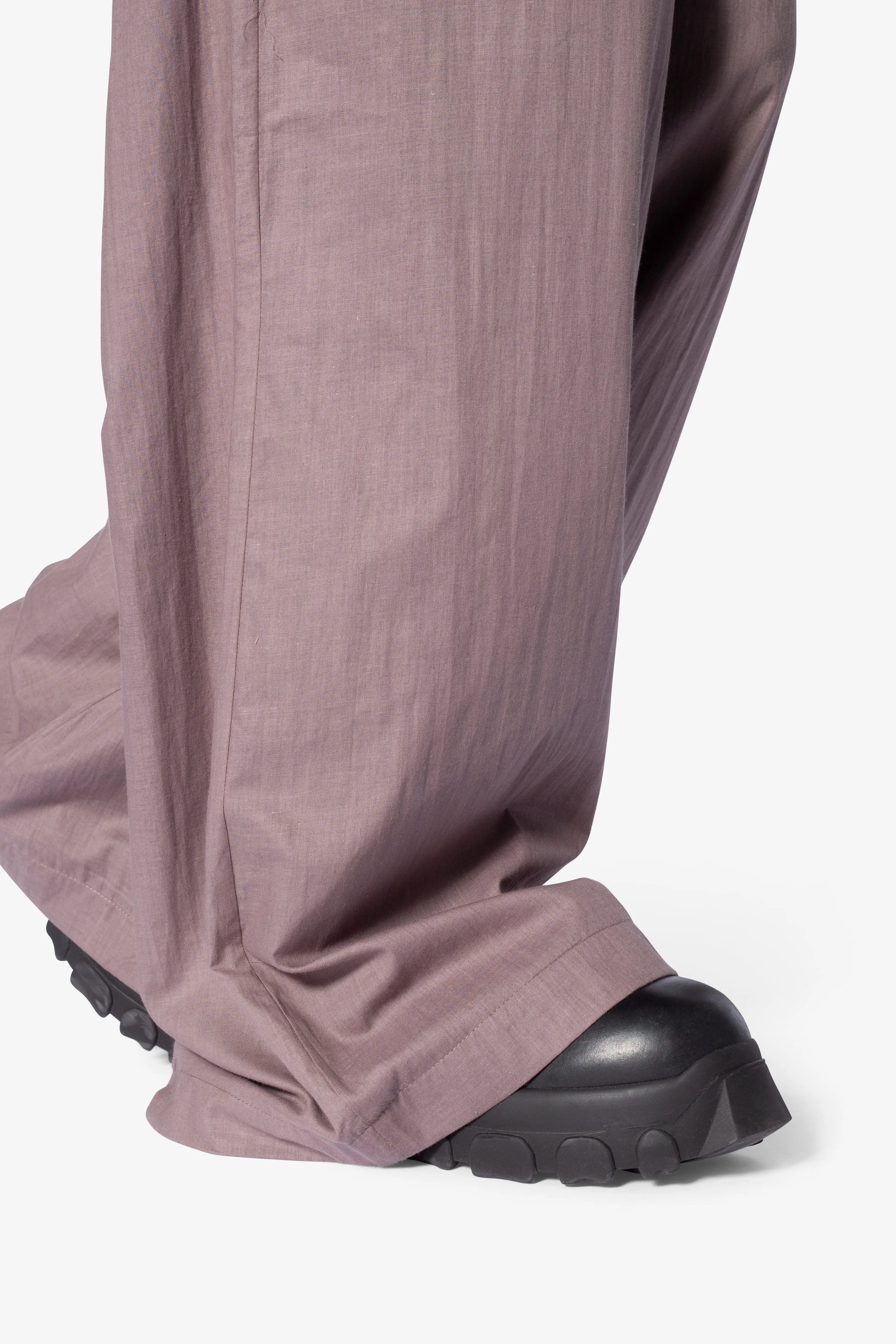 Gauze Layered Rave Pants - Mauve