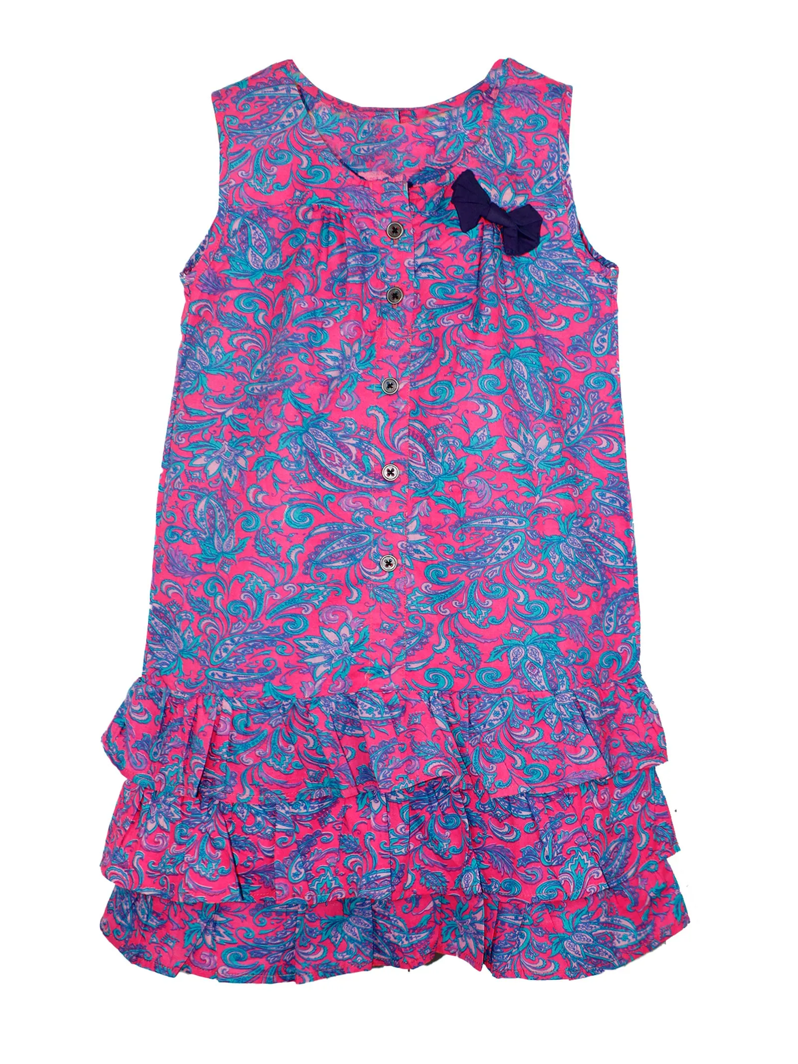 Girl's Layered Bottom Sleeveless Dress