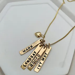 Harlow Rustic Tag Necklace