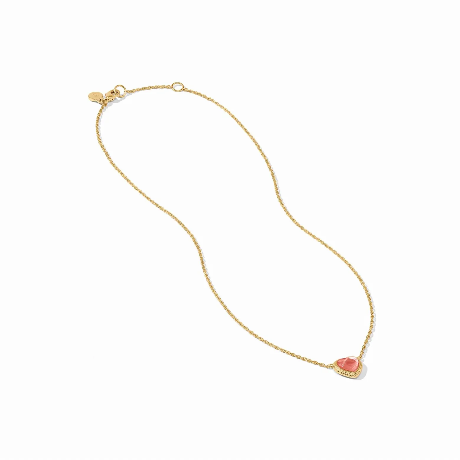 Julie Vos Heart Delicate Necklace, Blush Pink