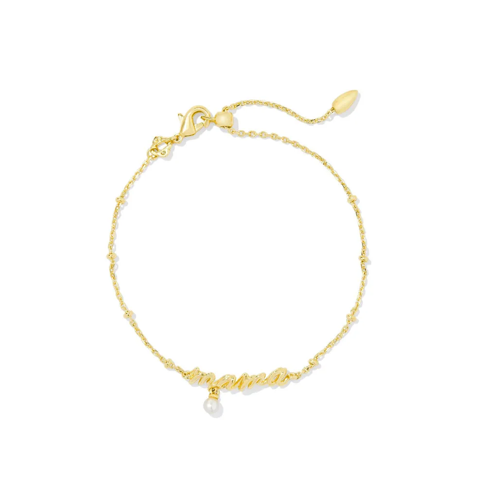 Kendra Scott Mama Script Delicate Chain Bracelet