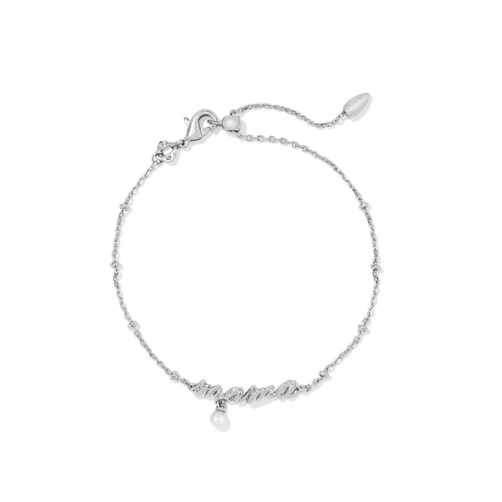 Kendra Scott Mama Script Delicate Chain Bracelet