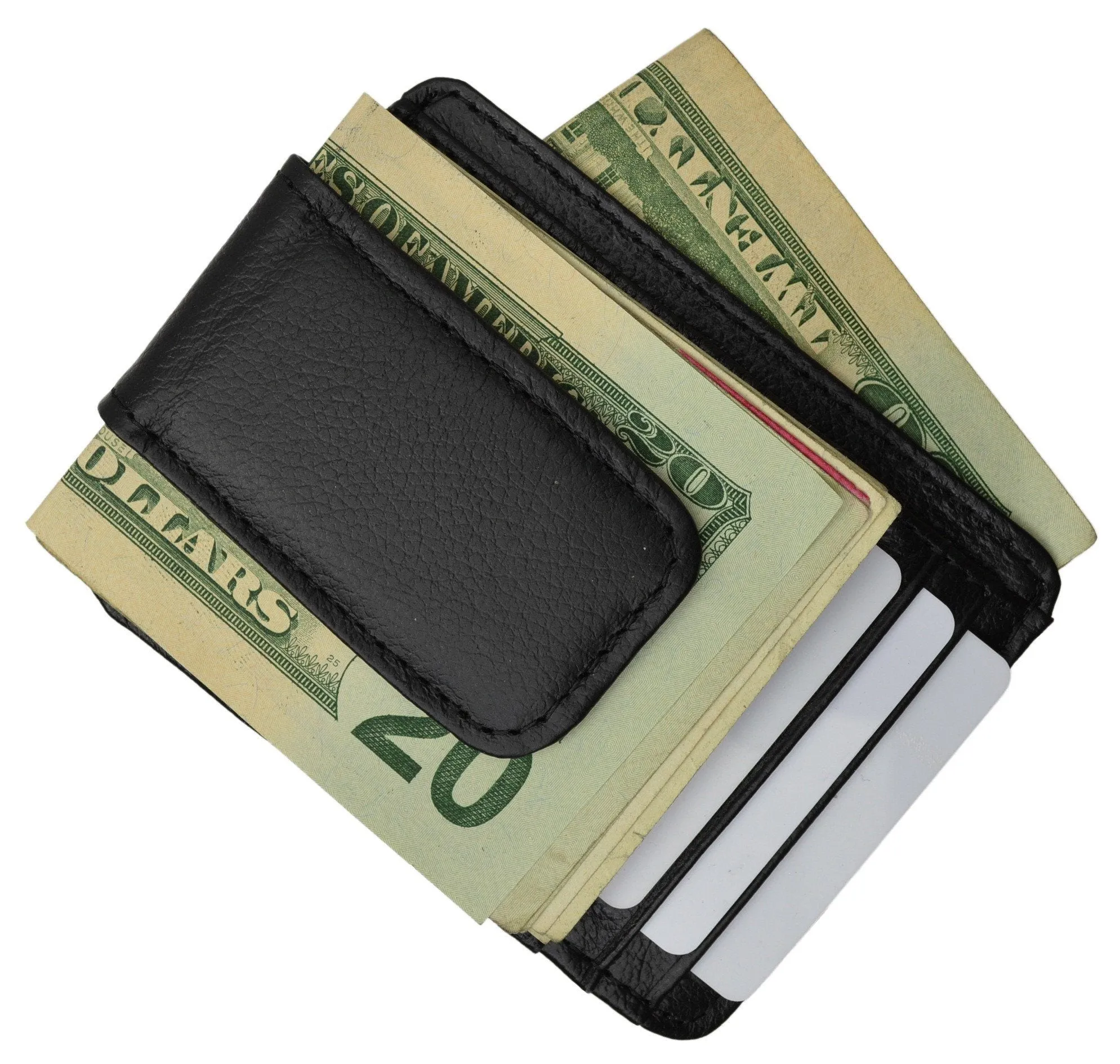 Luxurious Genuine Leather Magnetic Money Clip