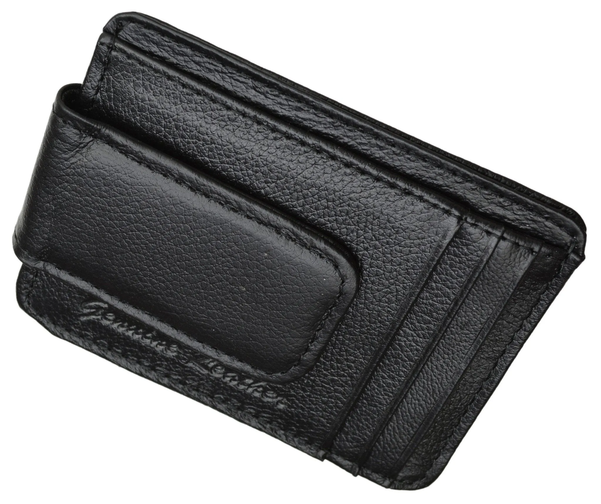 Luxurious Genuine Leather Magnetic Money Clip