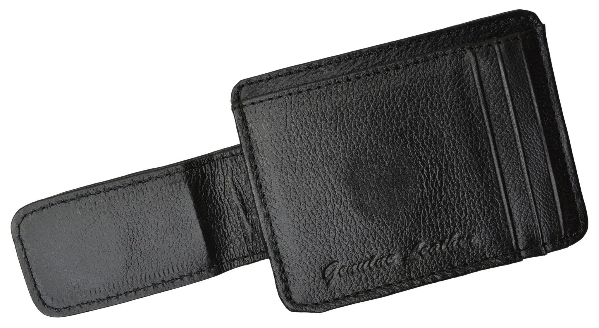 Luxurious Genuine Leather Magnetic Money Clip