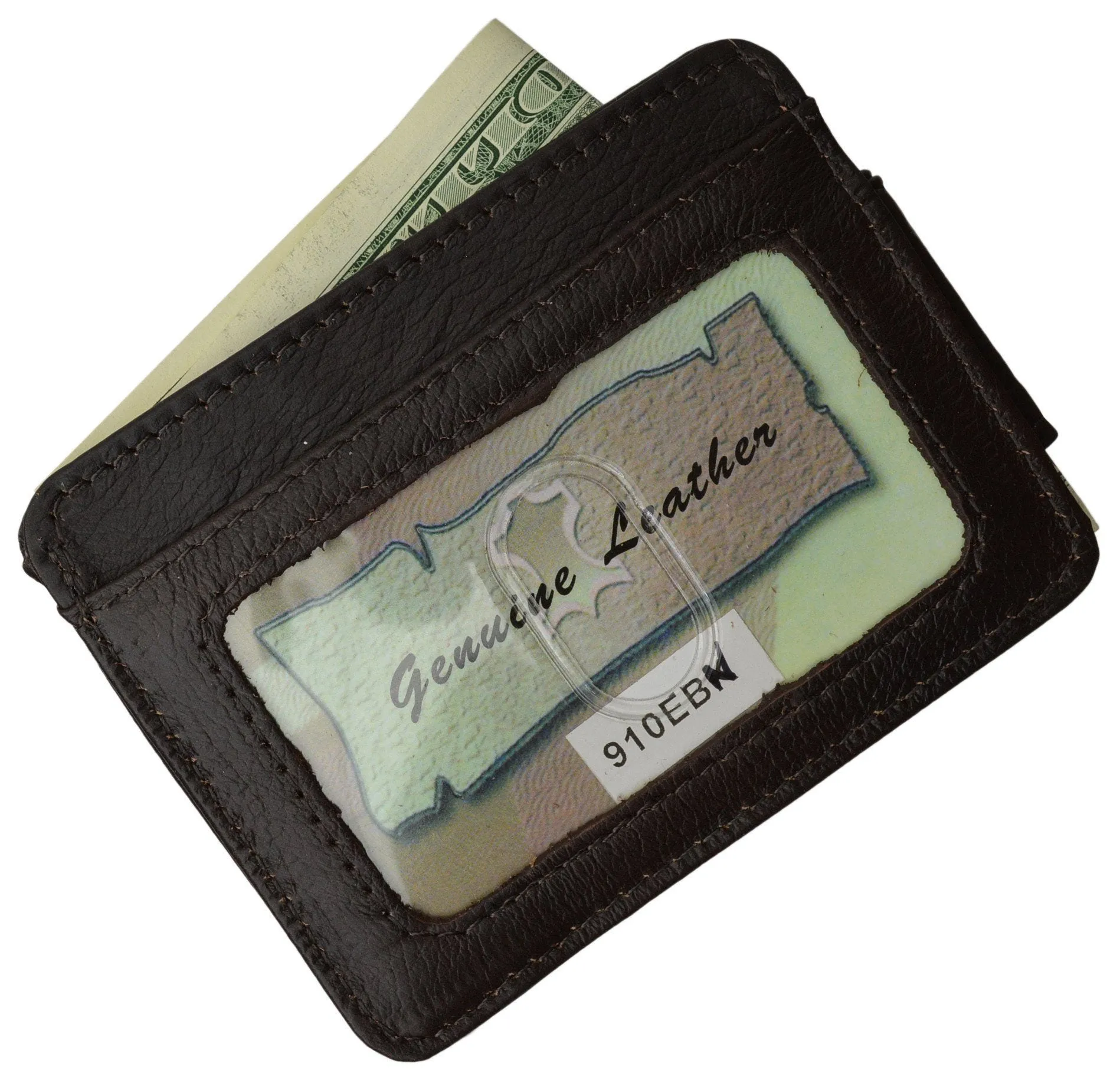 Luxurious Genuine Leather Magnetic Money Clip